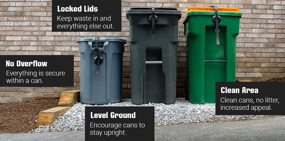 tips for keeping trash collection areas clean